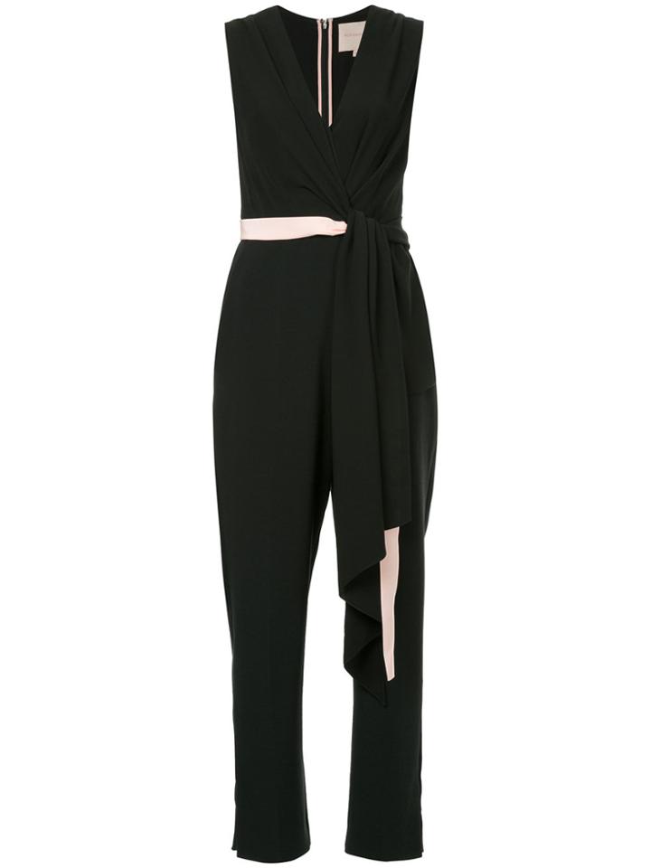 Roksanda V Neck Jumpsuit - Black
