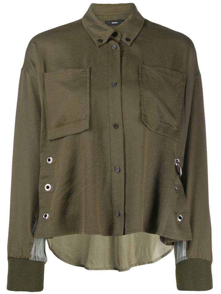 Diesel Boxy-fit Shirt - Green