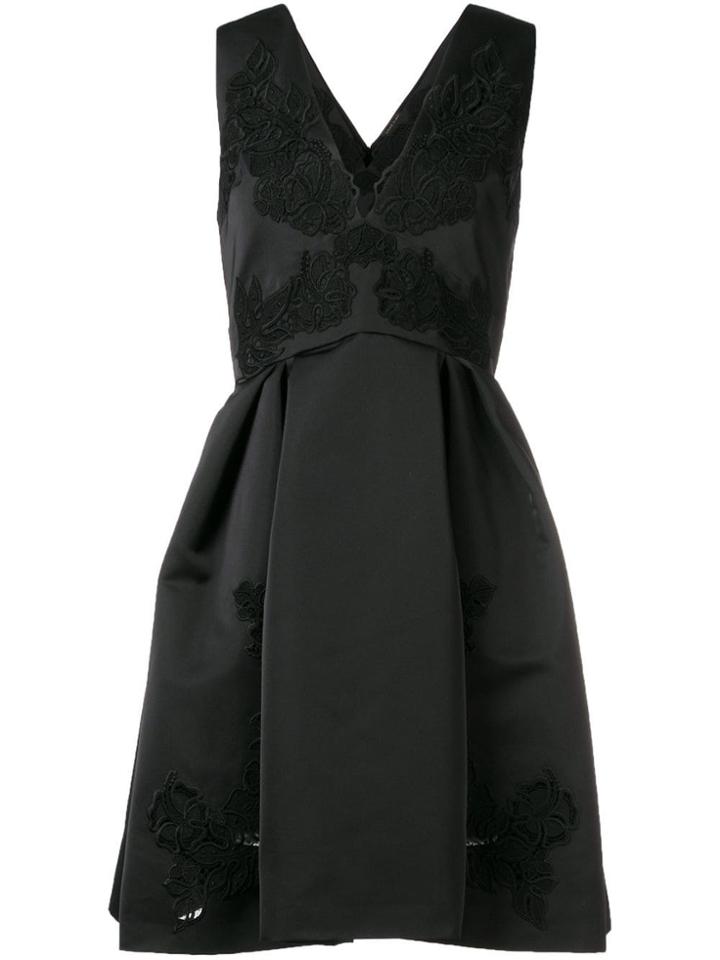 Zuhair Murad Embroidered Flared Dress - Black
