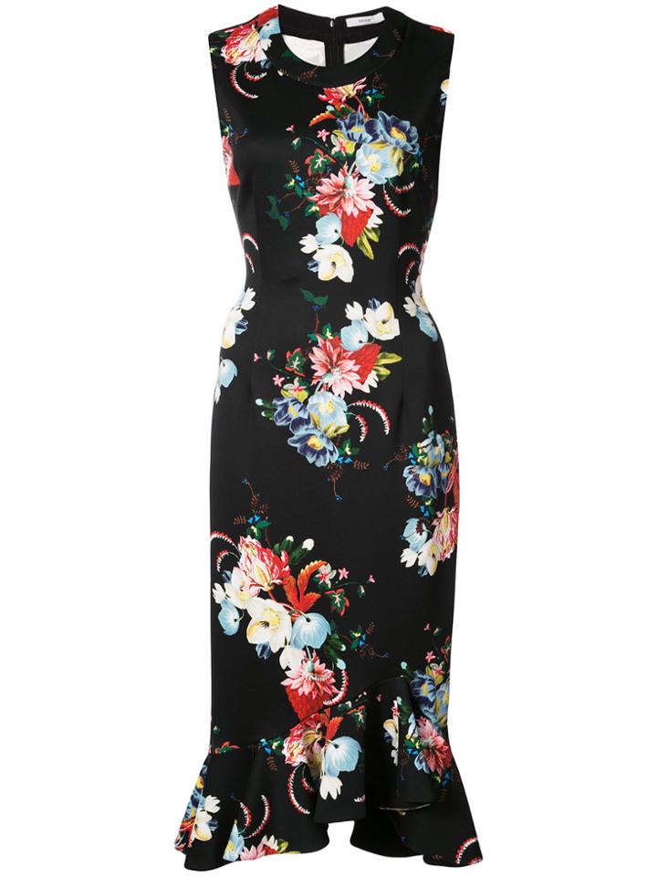 Erdem Floral-print Dress - Black