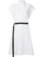 Tome Sleeveless Shirt Dress, Women's, Size: 10, White, Cotton