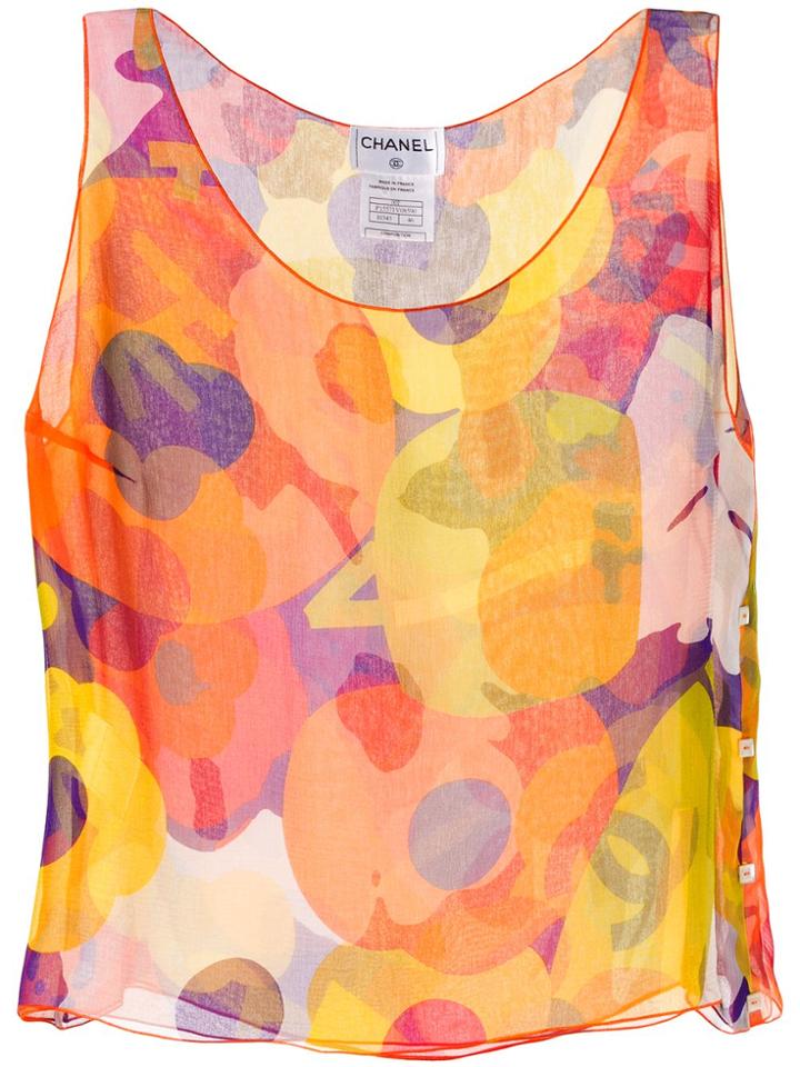 Chanel Pre-owned Abstract Print Vest - Multicolour