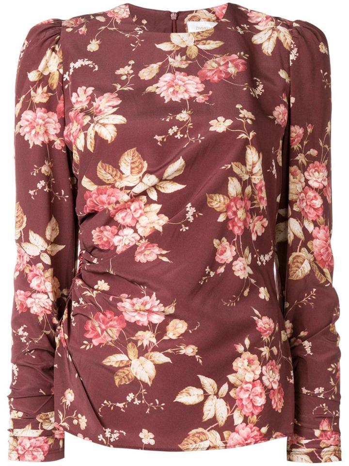 Zimmermann Unbridled Draped Blouse - Brown