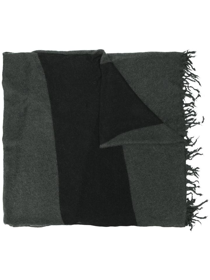 Lost & Found Ria Dunn - Fringed Scarf - Men - Linen/flax/nylon/mohair/wool - S, Grey, Linen/flax/nylon/mohair/wool
