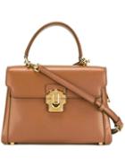 Dolce & Gabbana Lucia Tote, Women's, Brown, Leather