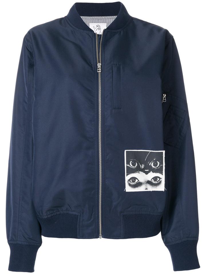 P.a.m. Patch Detail Bomber Jacket - Blue