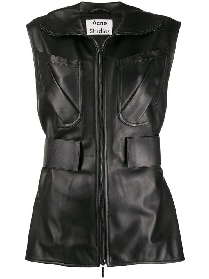 Acne Studios Zip-up Waistcoat - Black