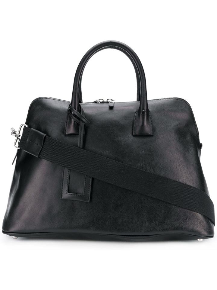 Maison Margiela Large Round Top Handle Tote - Black