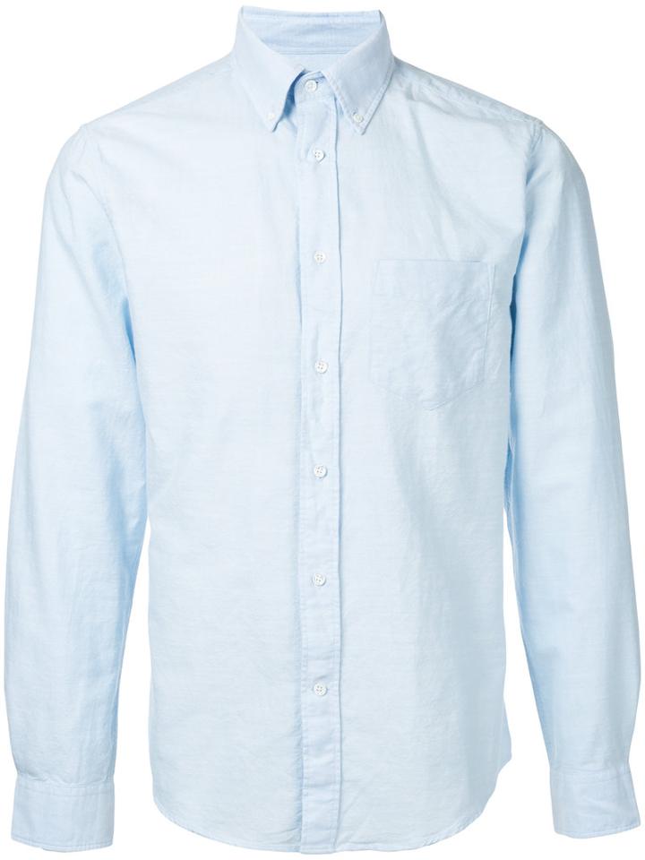 Gant Rugger - Kick-ass Slub Oxford Shirt - Men - Cotton - M, Blue, Cotton
