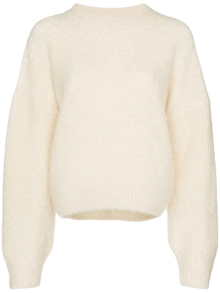 Le Kasha Balloon-sleeve Cashmere Jumper - Neutrals