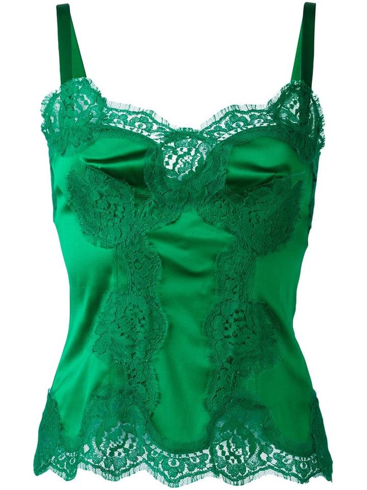 Dolce & Gabbana Lace Detail Cami Top