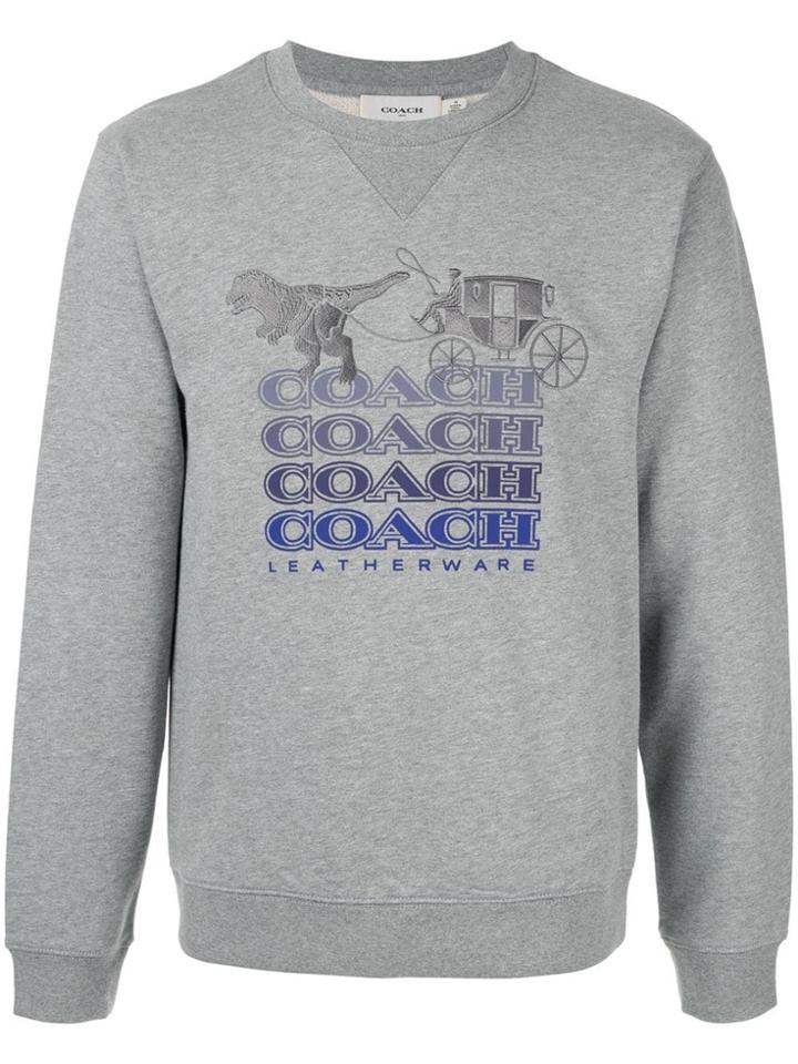 Coach Dinosaur Print Sweatshirt - Grey