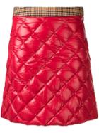 Moncler Quilted Mini Skirt - Red