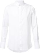 Dsquared2 Safety Pin Collar Shirt, Men's, Size: 46, White, Cotton/spandex/elastane