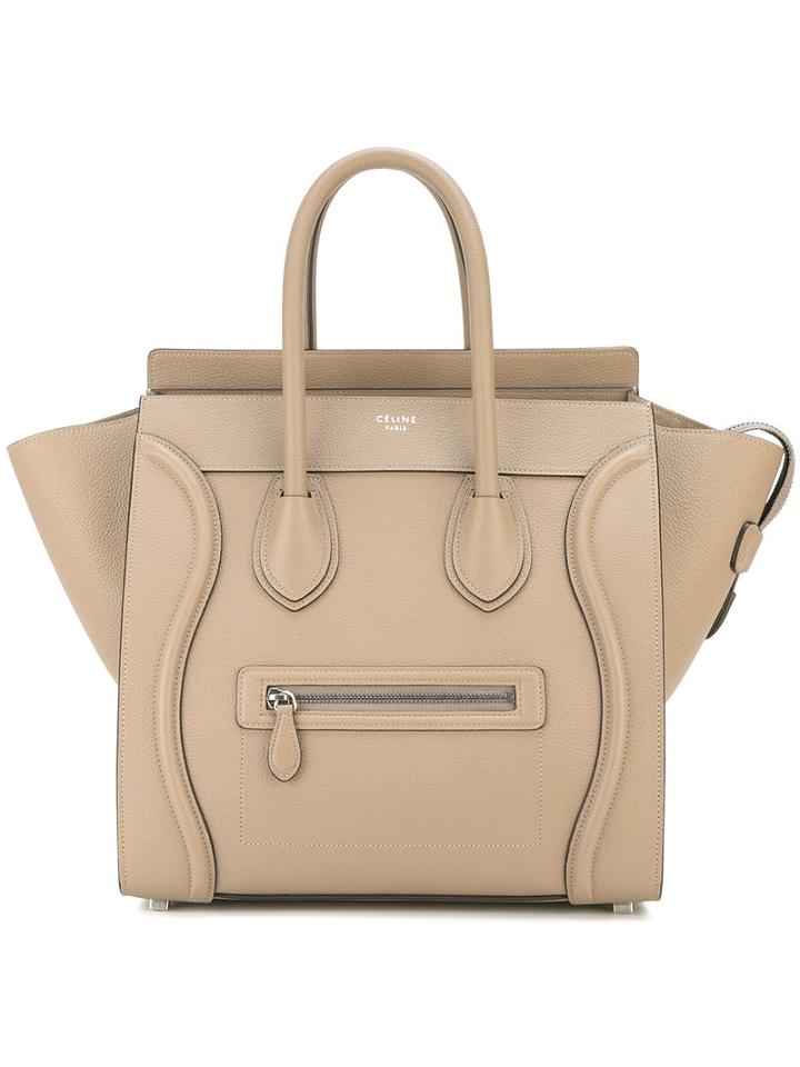 Céline Luggage Tote, Women's, Nude/neutrals, Calf Leather