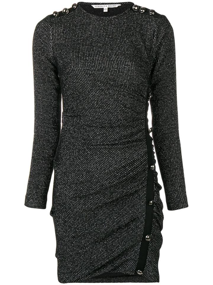 Veronica Beard Drape Detail Dress - Silver