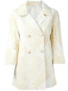 Ermanno Scervino Double Breasted Blazer, Women's, Size: 44, Nude/neutrals, Silk/polyamide/viscose