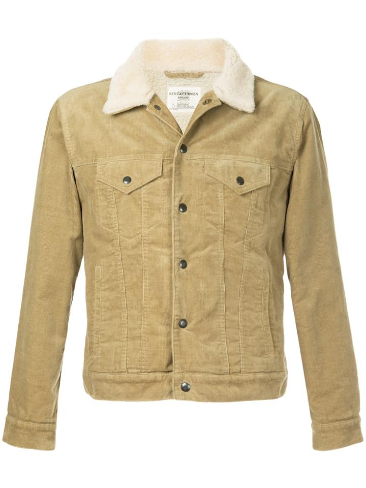 Kent & Curwen Furry Collar Short Jacket - Nude & Neutrals