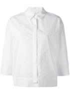 Dkny Chest Pocket Shirt, Women's, Size: Small, White, Cotton