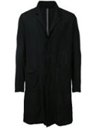 Kazuyuki Kumagai - Single Breasted Coat - Men - Cotton/linen/flax - 3, Black, Cotton/linen/flax