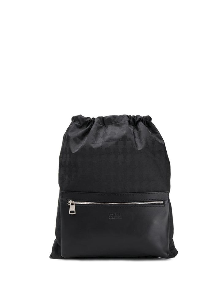 Karl Lagerfeld Kameo Flat Backpack - Black