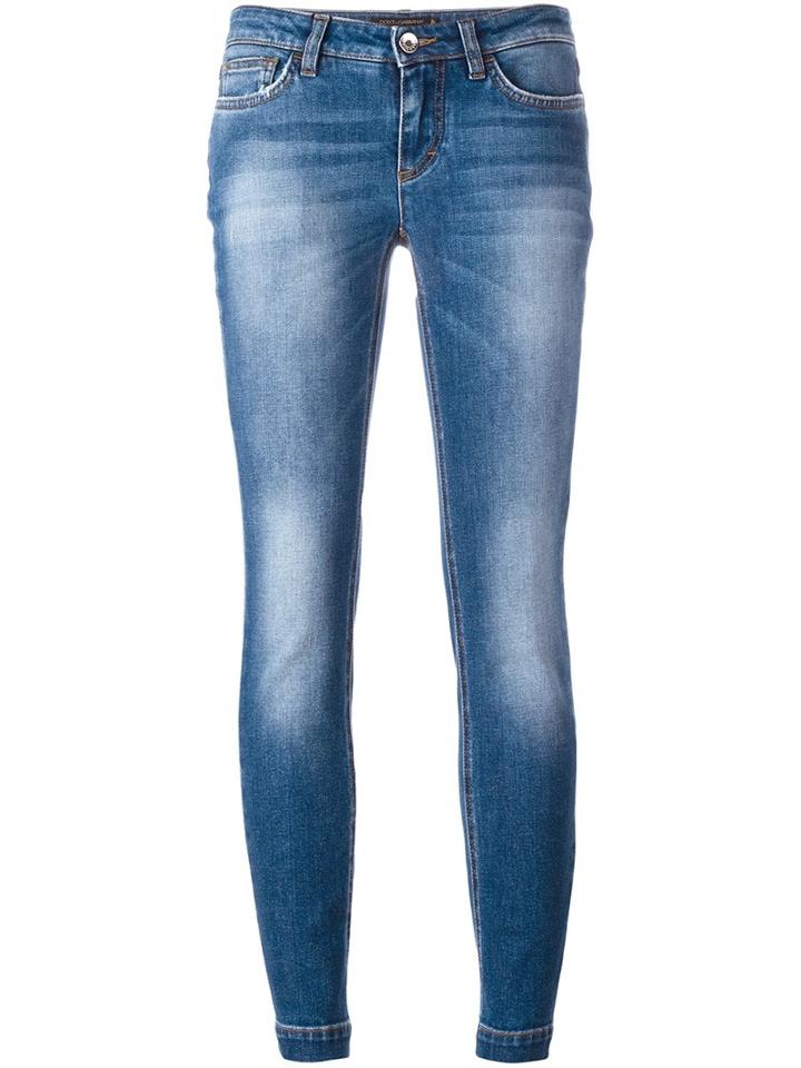 Dolce & Gabbana Skinny Jeans, Women's, Size: 40, Blue, Cotton/spandex/elastane