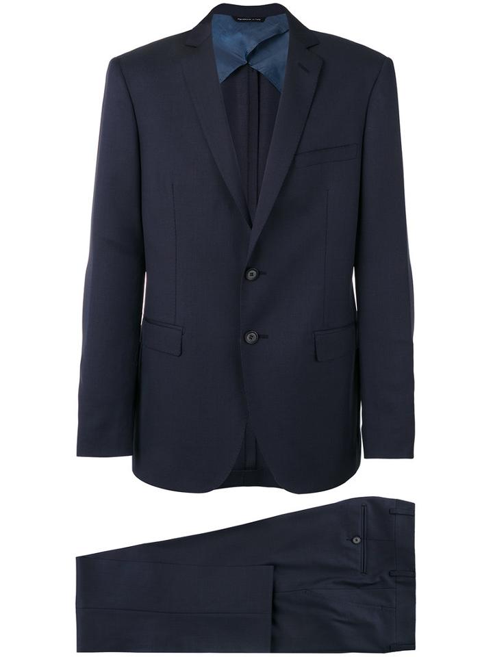 Tonello Two Piece Suit, Men's, Size: 54, Blue, Silk/cotton/wool