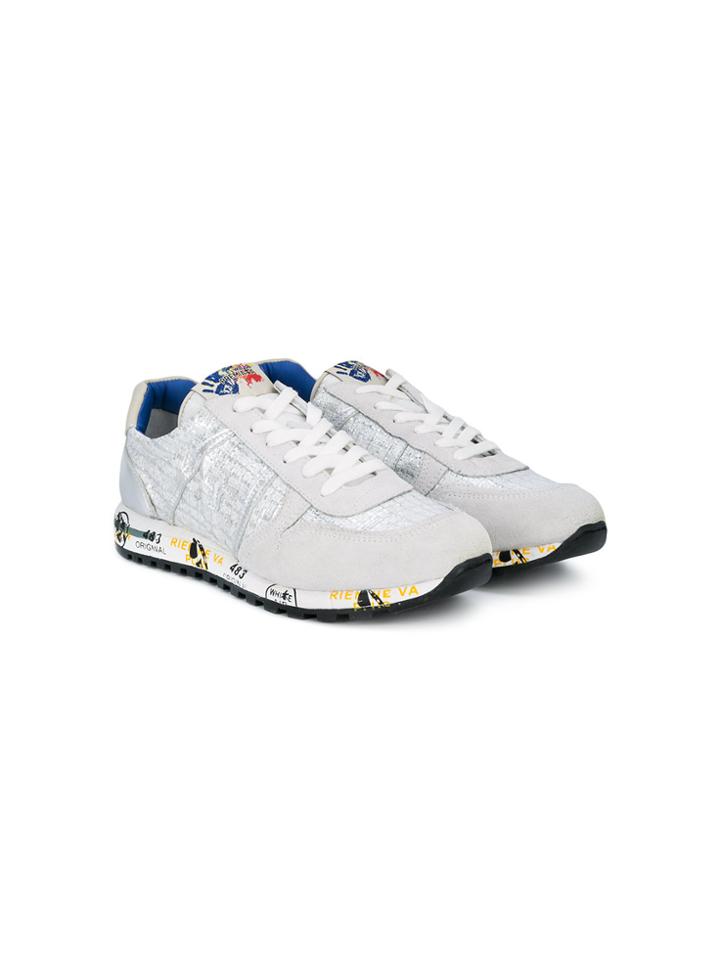 Premiata Kids Teen Sky Sneakers - Metallic