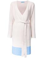 Guild Prime V-neck Belted Cardi-coat, Women's, Size: 36, White, Acrylic