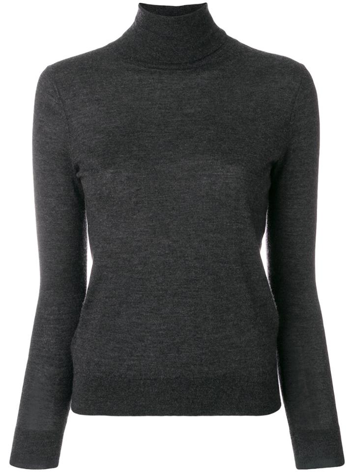 N.peal Superfine Roll Neck Jumper - Grey