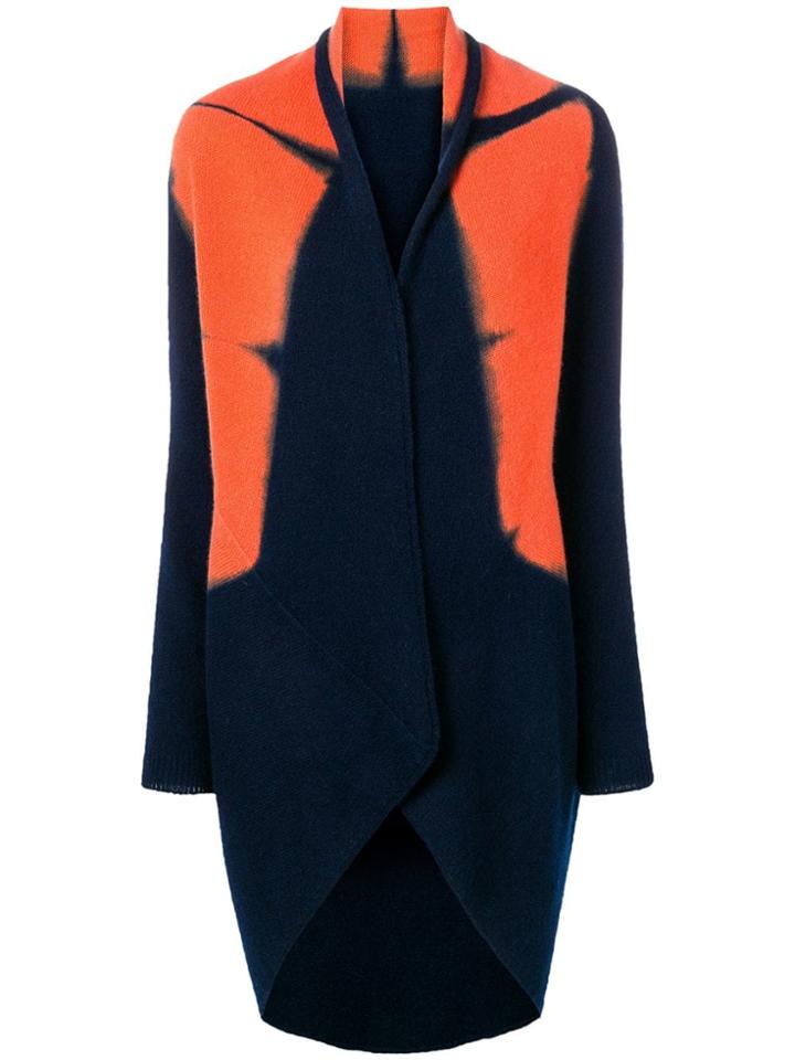 Suzusan Cashmere Two-tone Cardigan - Blue