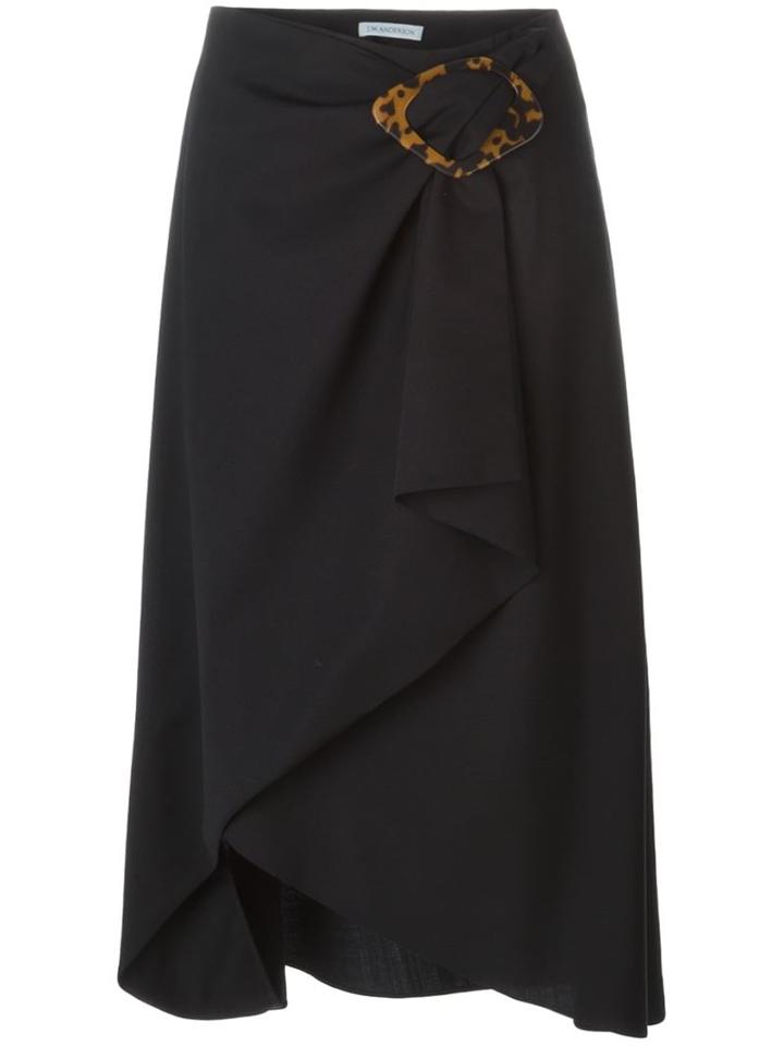 J.w.anderson Midi Wrap Skirt With Buckle
