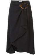 J.w.anderson Midi Wrap Skirt With Buckle
