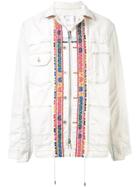 Sacai Embroidered Zipped Jacket - White