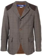 Junya Watanabe Man Check Print Blazer - Brown