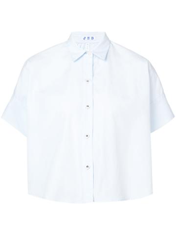 Jed Flared Half Sleeve Shirt - Blue
