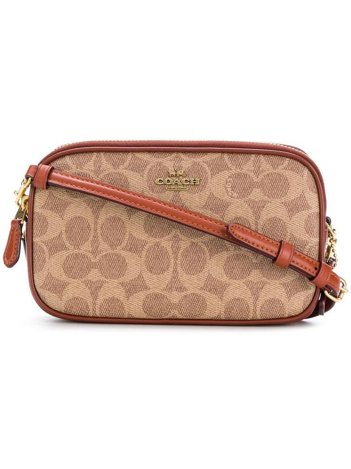 Coach Printed Crossbody Bag - Brown