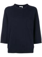 Chloé Short-sleeve Shift Sweater - Blue