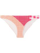 Marysia Check Bikini Bottoms - Orange