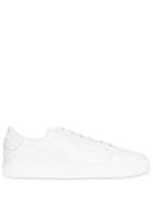Burberry Monogram Leather Sneakers - White