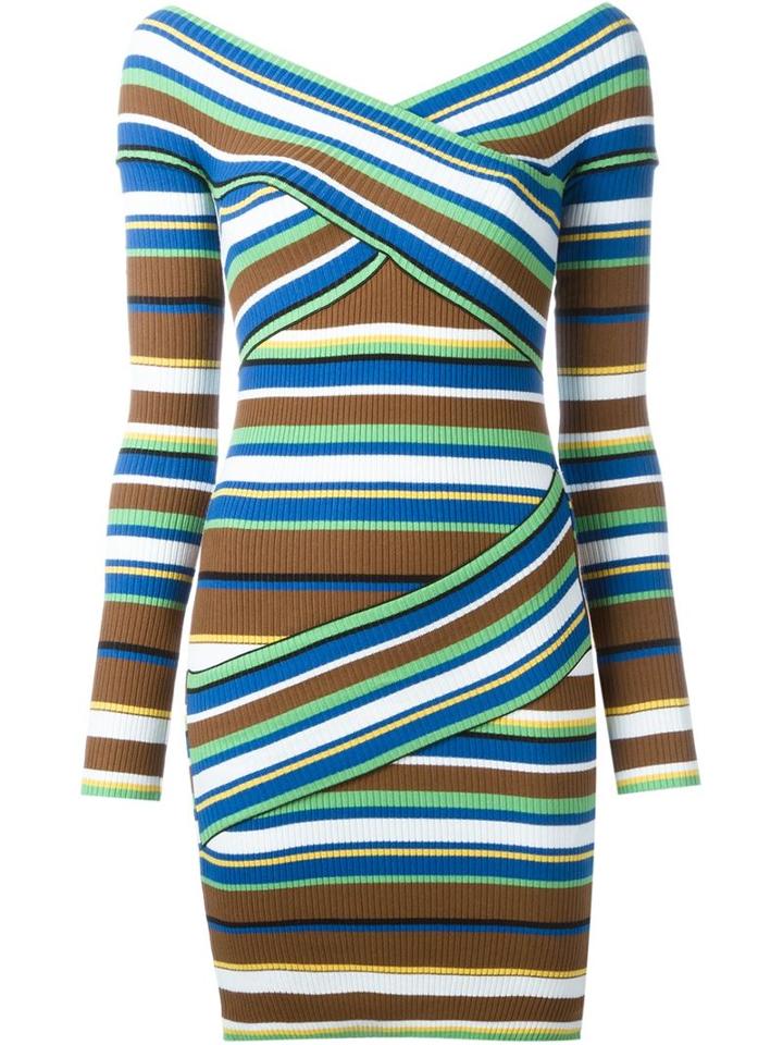 Msgm Knitted Bandage Dress