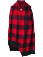 Lucio Vanotti Checked Draped Pullover - Red