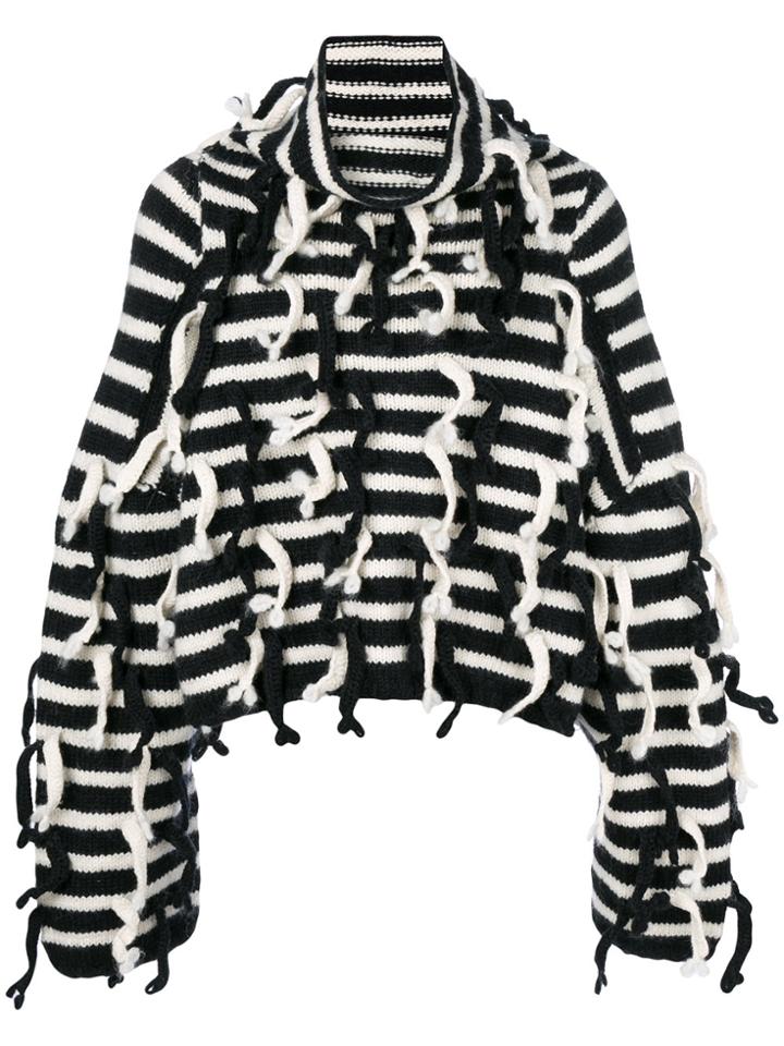 Loewe Striped Chunky Knit - Black