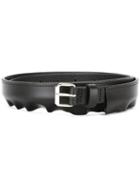 Peter Jensen - Pleat Belt - Women - Leather - S, Black, Leather