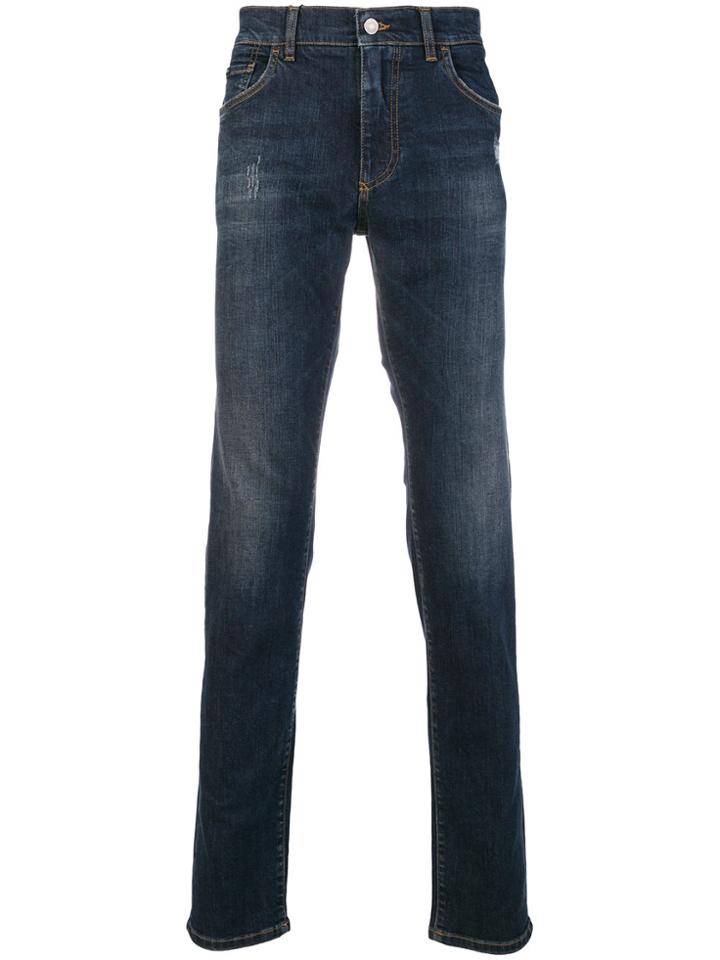 Dolce & Gabbana Washed Slim Jeans - Blue