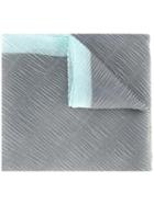 Emporio Armani - Ribbed Detail Scarf - Women - Polyester - One Size, Women's, Grey, Polyester