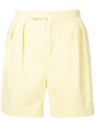 H Beauty & Youth Cord Textured Shorts - Yellow & Orange