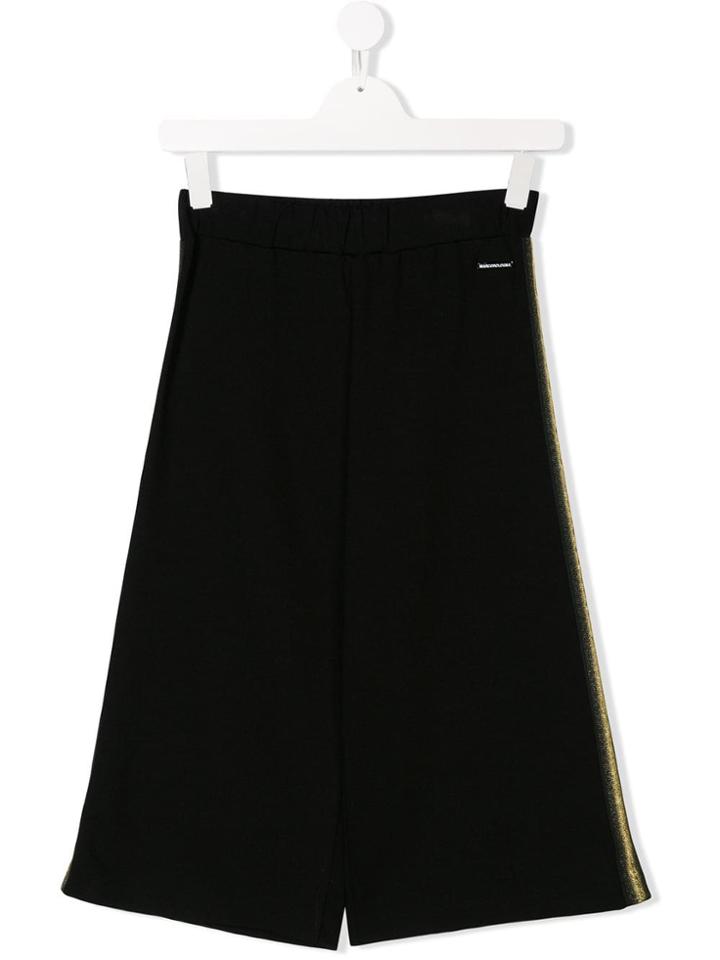 Marco Bologna Kids Teen Wide Leg Trousers - Black