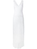 M Missoni Knitted Long Dress, Women's, Size: 46, White, Cotton/viscose/polyester