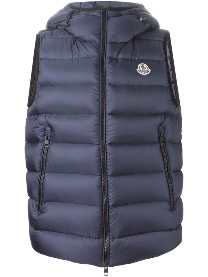 Moncler 'ray' Padded Gilet, Men's, Size: 1, Blue, Feather Down/polyamide